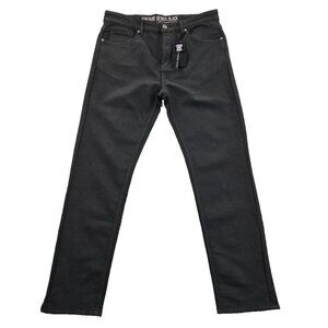 Vintage Genes Black Jeans Men's 34x30 Gray French Terry Denim Stretch NWT NEW